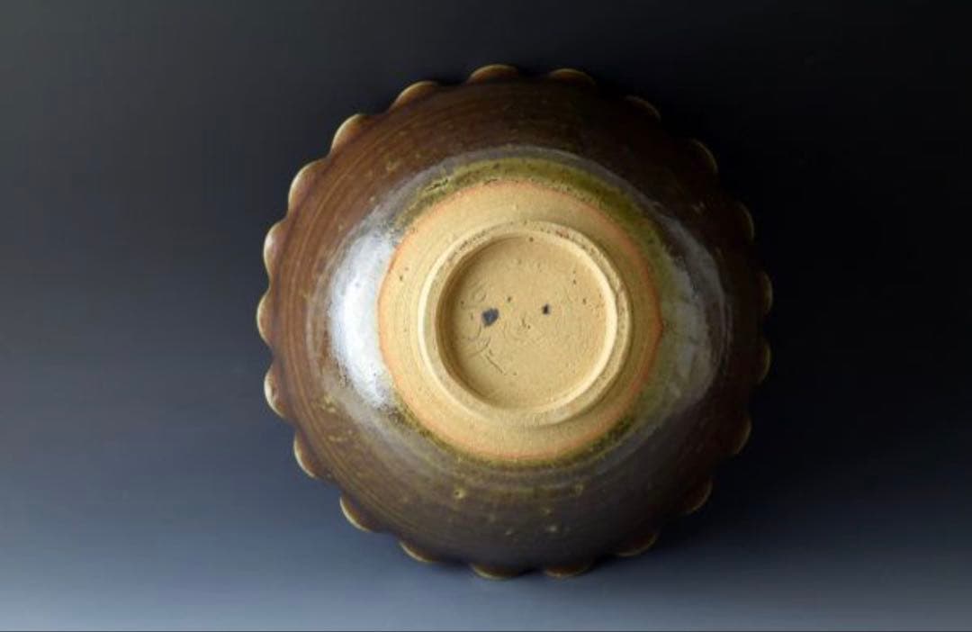 織部 輪花 鉢 魯山人