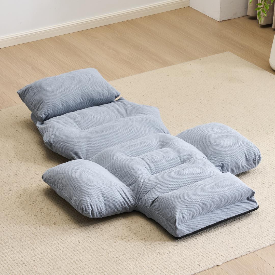 【新品】6段調整 幅160cm 折りたたみ式1人用ソファベッド