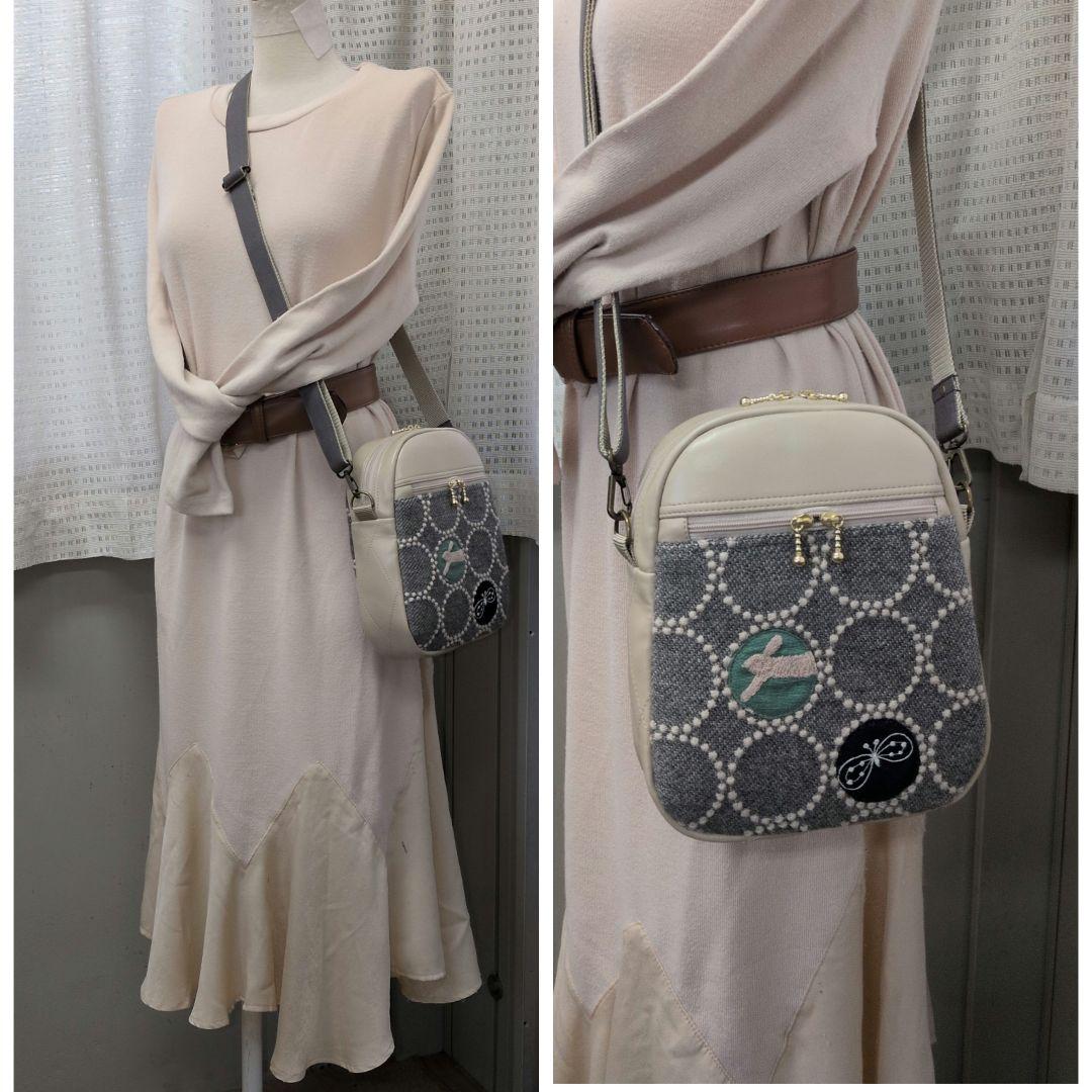 ミナペルホネン　ハンドメイド　バッグ　タンバリン　ポシェット