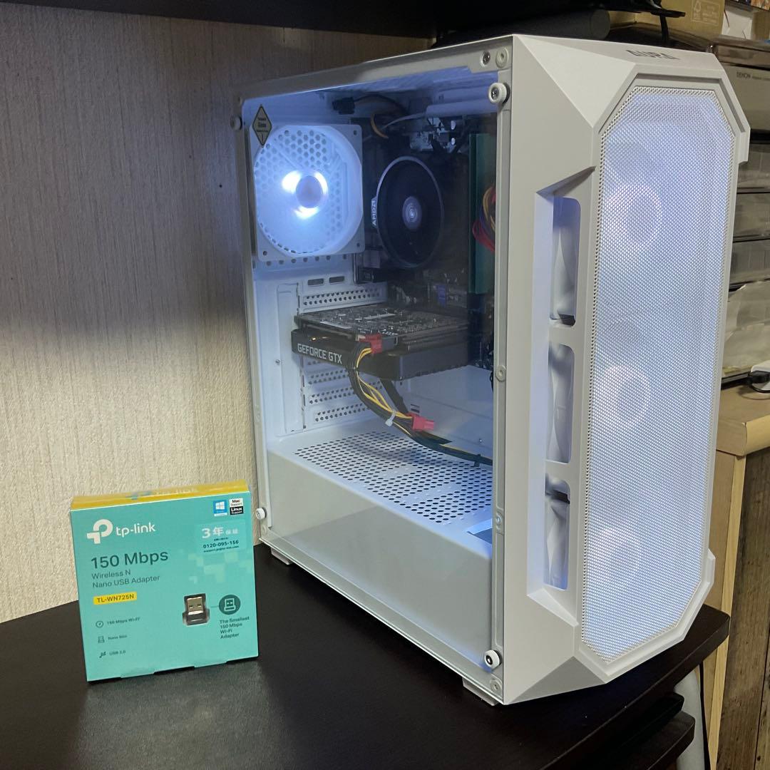 白ゲーミングPC Ryzen5 3500/GTX1660super
