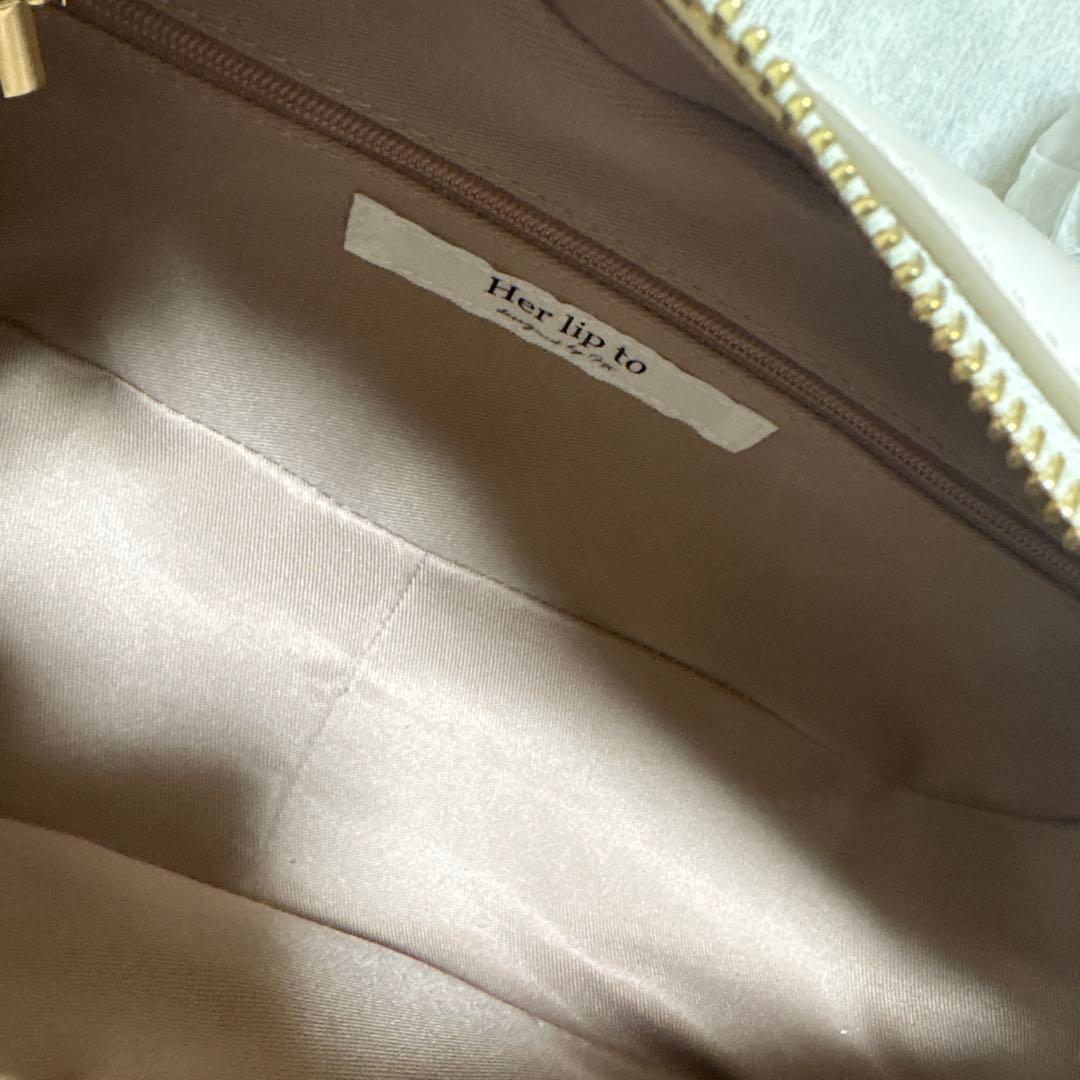 バッグ herlipto Trois Logo Mini Boston Bag