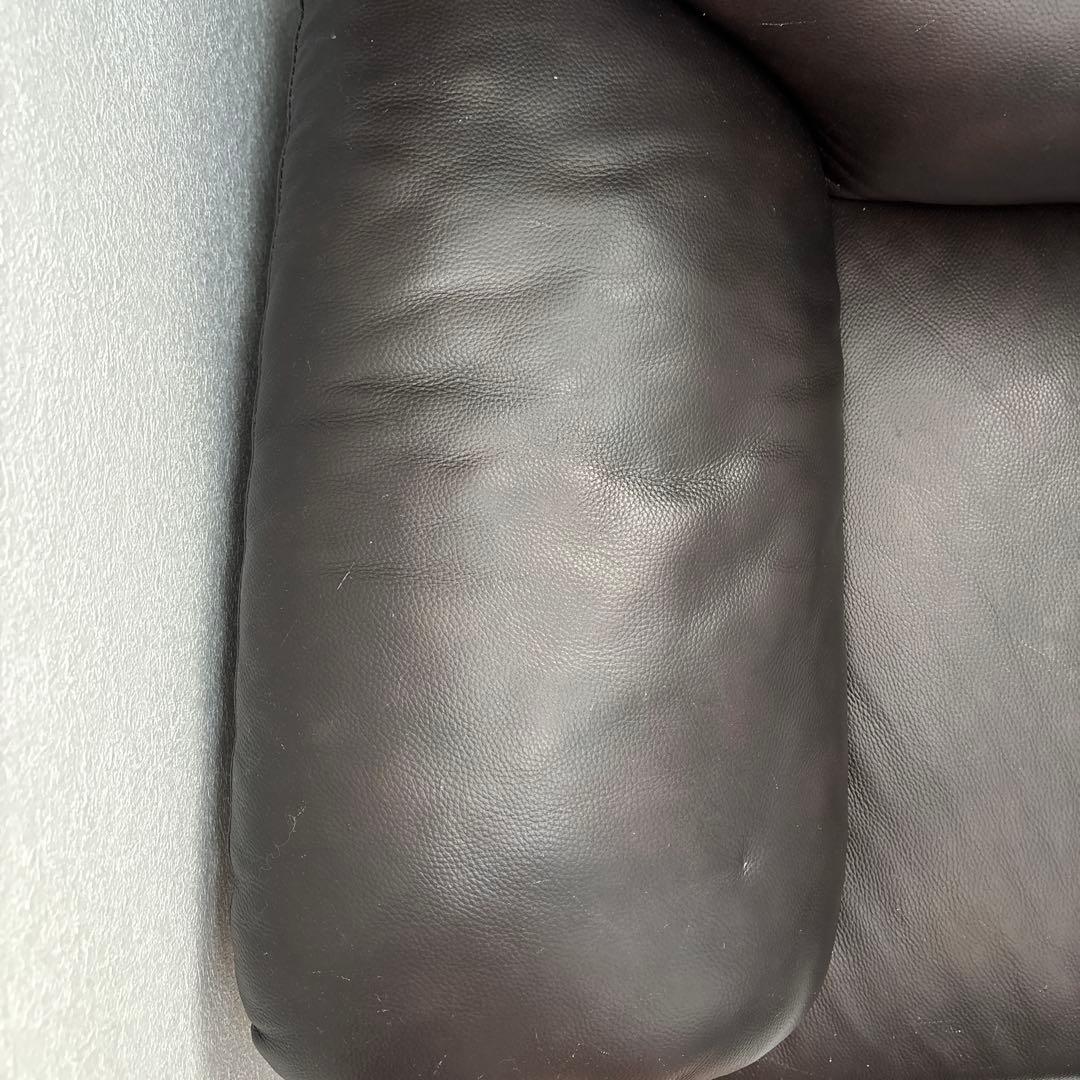 傷多数あり！3人掛けソファ　ハイバック　ダークブラウン