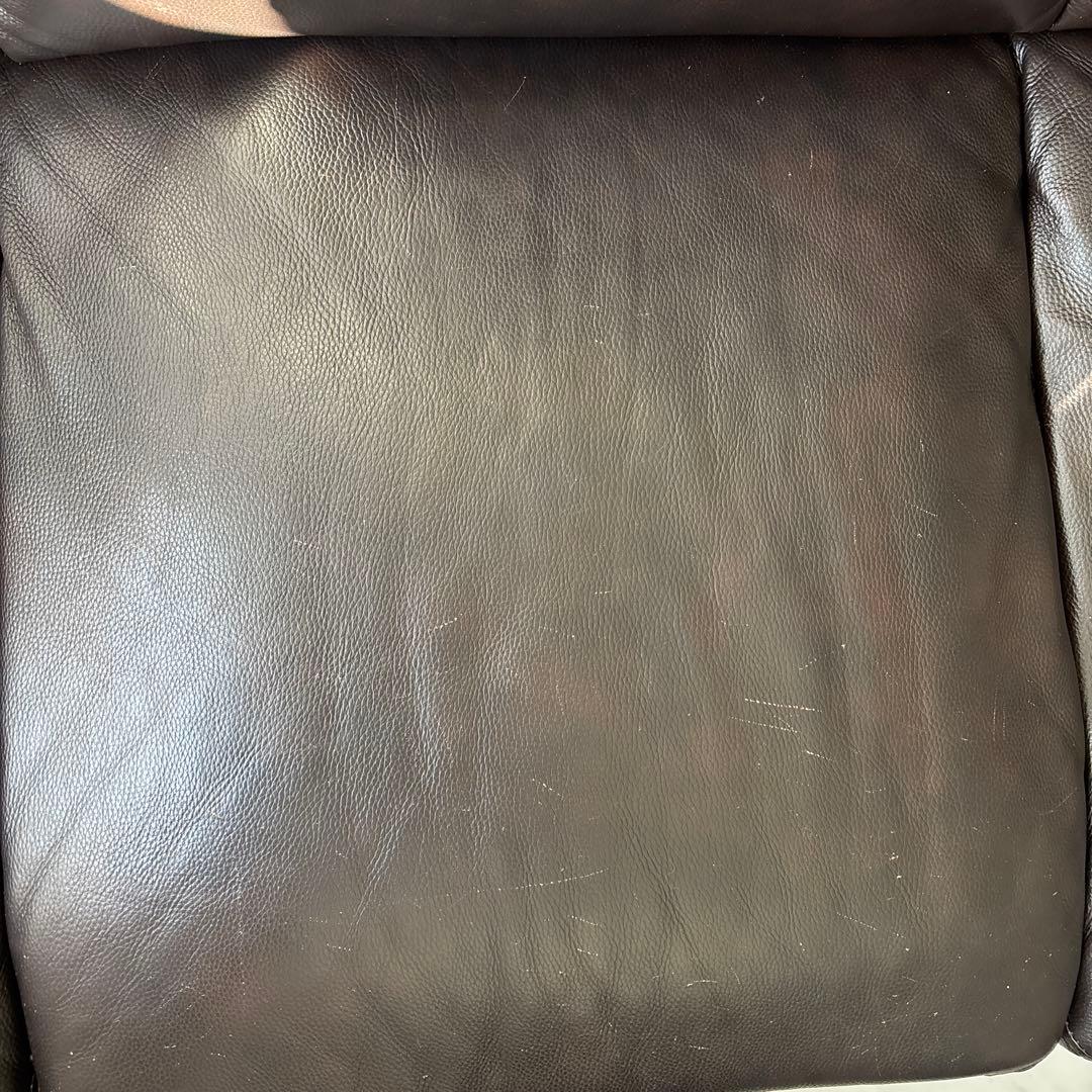 傷多数あり！3人掛けソファ　ハイバック　ダークブラウン