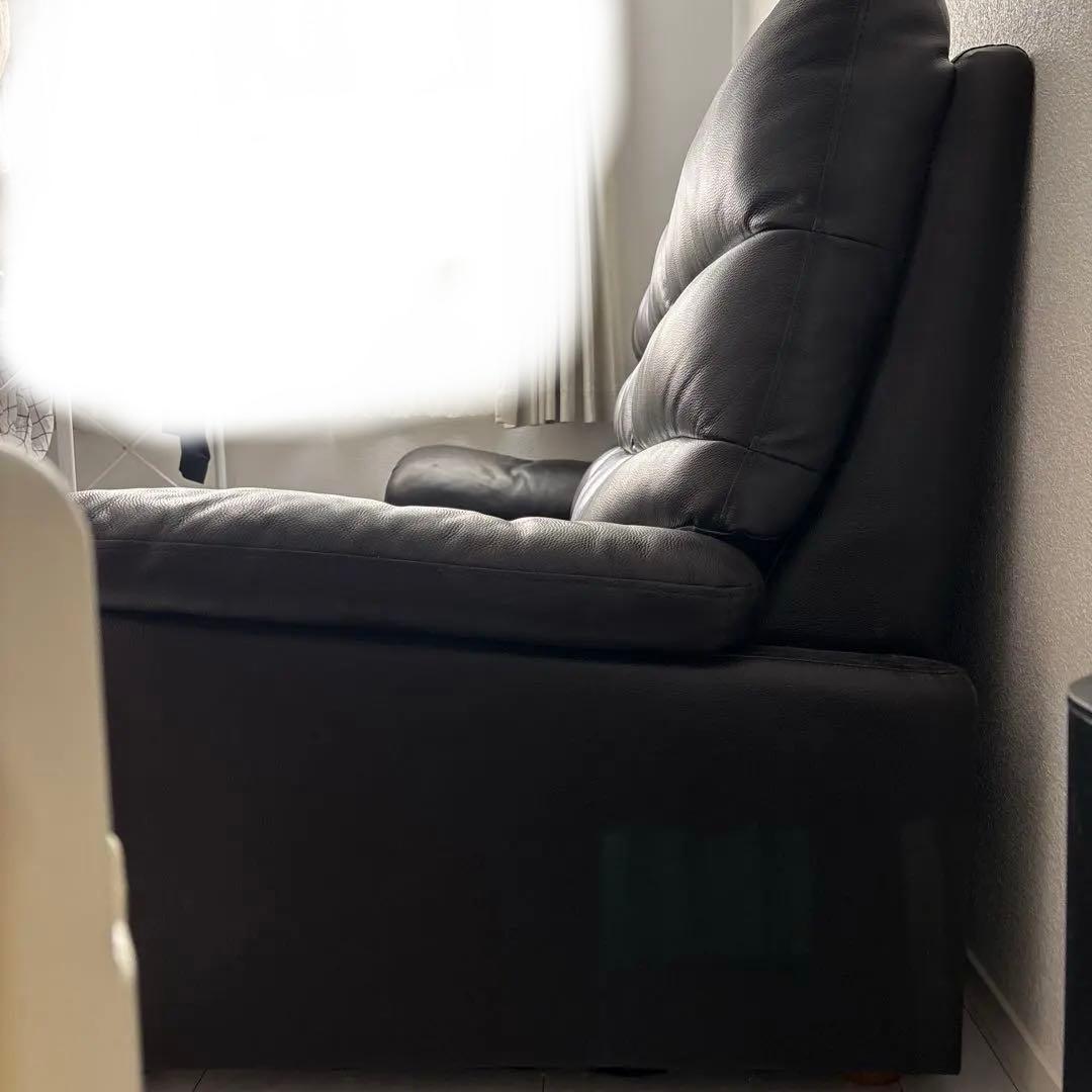 傷多数あり！3人掛けソファ　ハイバック　ダークブラウン