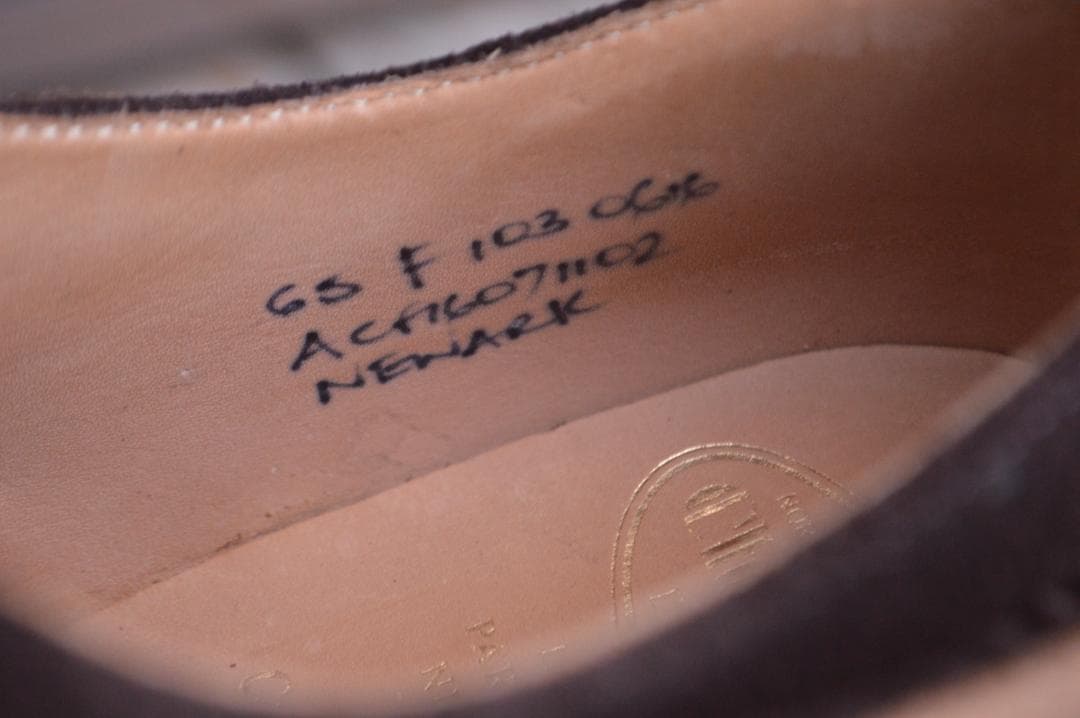 着用1回　CHURCH'S　NEWARK　65F　ダークブラウン　103ラスト