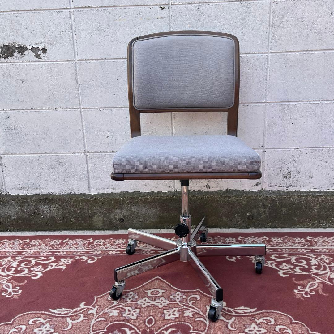 karimoku カリモク家具◾️キャスター付きデスクチェア 椅子 イス 木製家具