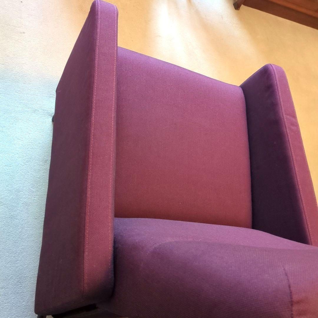 リクライニングソファ　 1人掛けソファ ダークレッド　リクライニングチェア