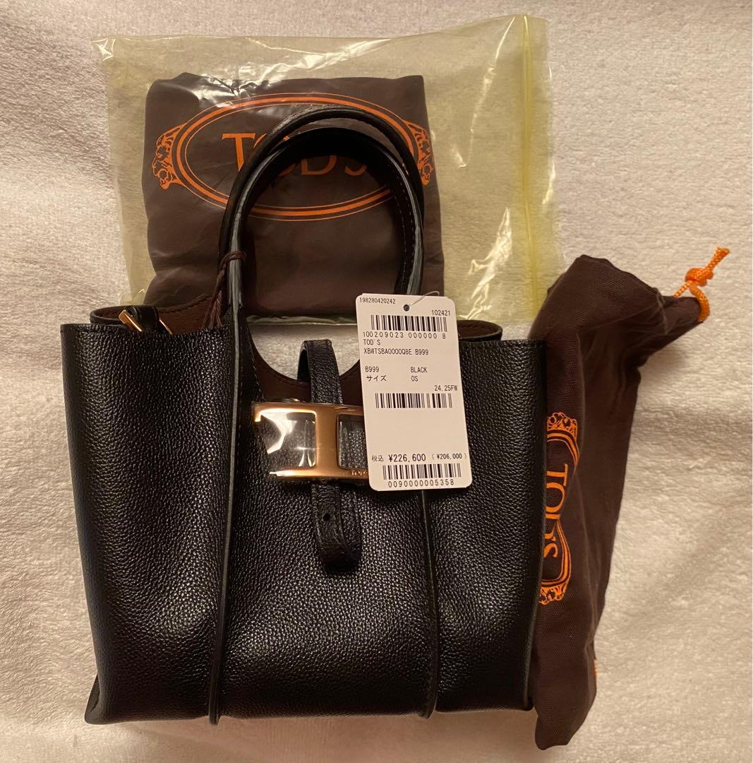 価格変更！金額&掲載期間変更！TOD'S 黒 レザー バッグ マイクロ