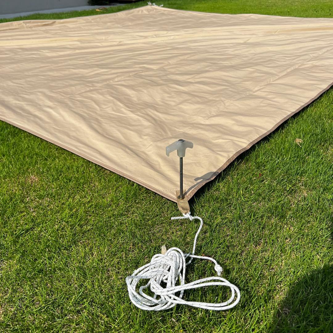 美品　おまけ付き非売品　DOD チーズタープ S タン　ベージュ　3.5×3.5