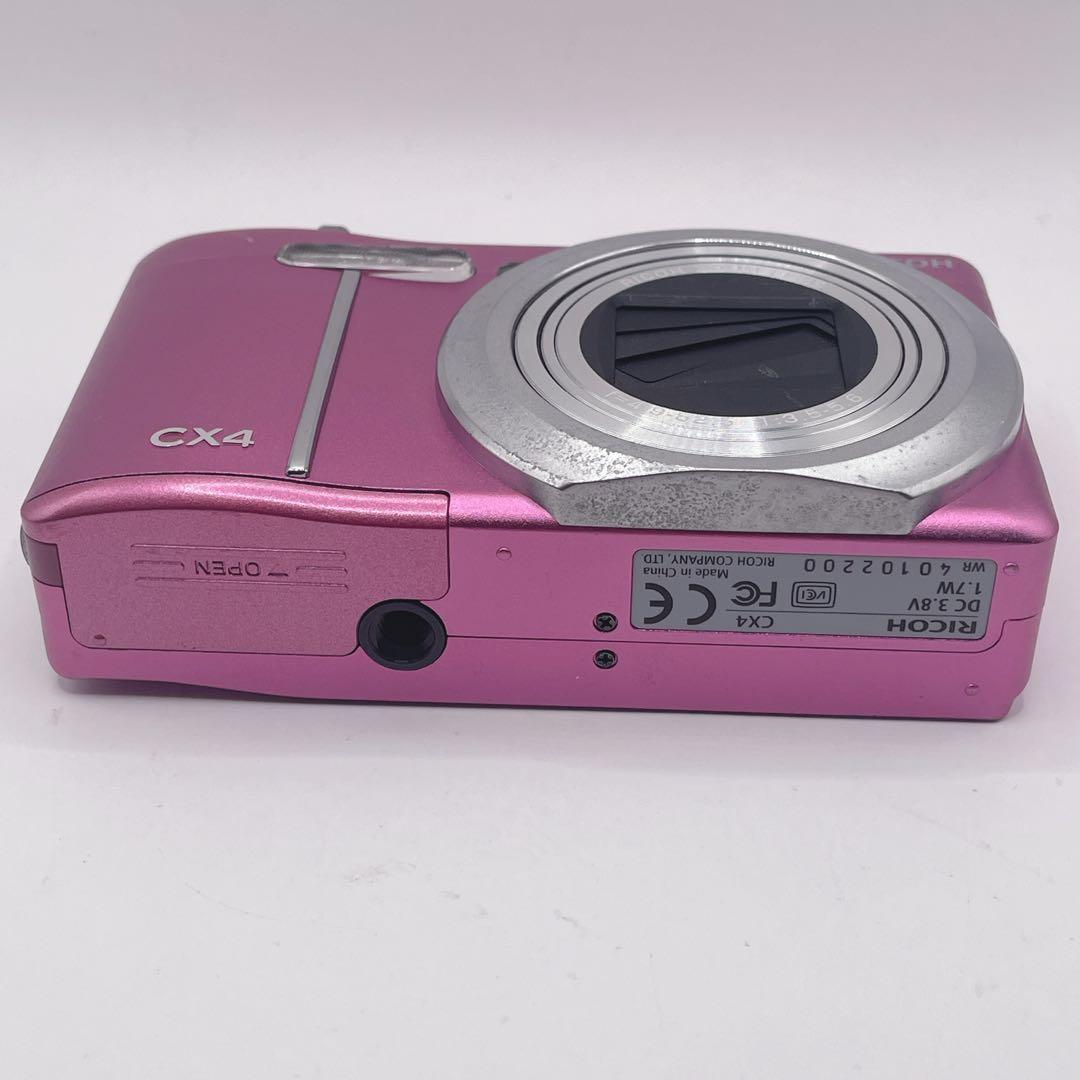 動作品✨RICOH CX4 ピンクバッテリー付き