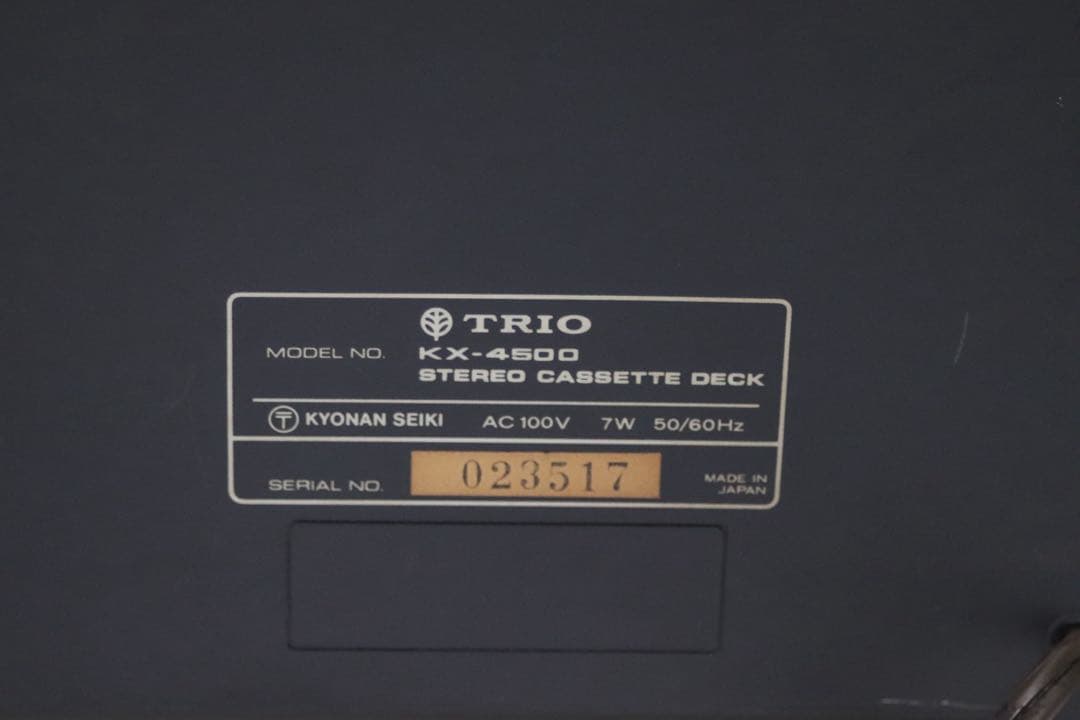 TRIO トリオ　カセットデッキ KX-5400