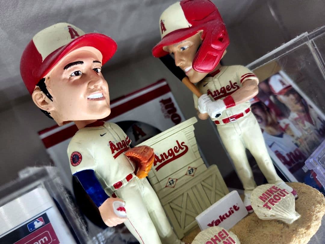 大谷翔平/マイク・トラウト ボブルヘッド エンゼルス シティコネクトユニフォーム