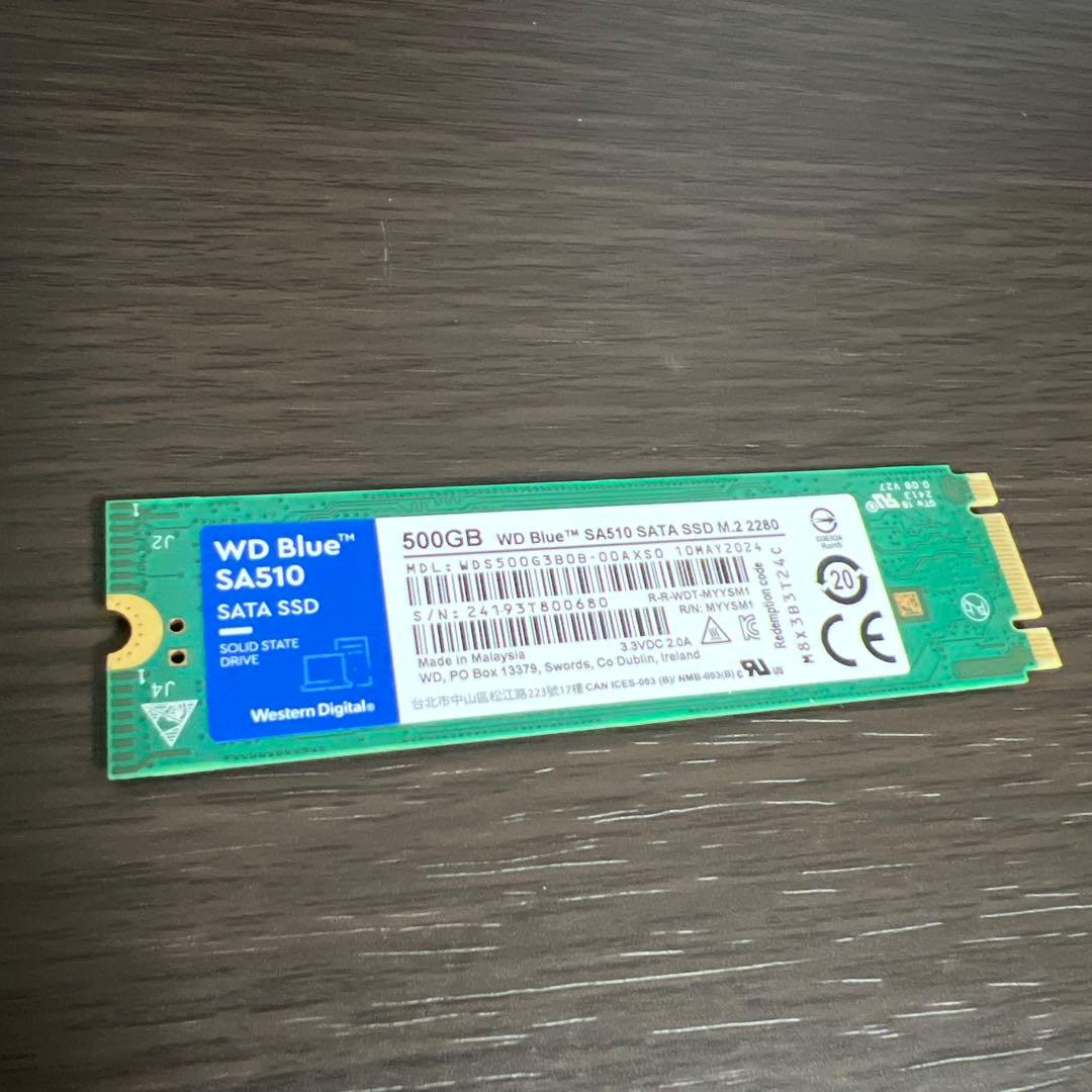 内蔵型SSD WD Blue SA510 M.2 SATA SSD 500GB