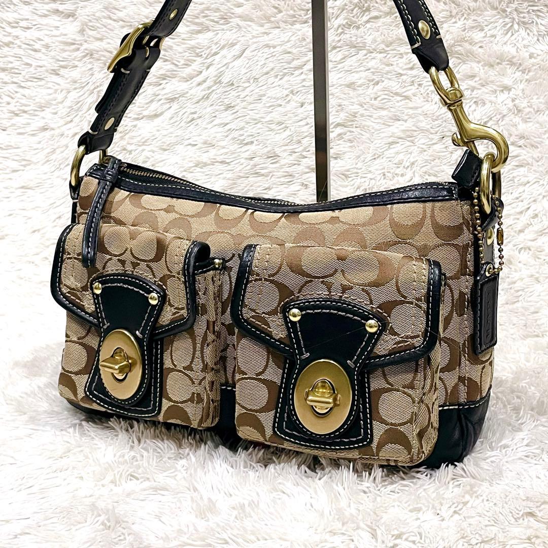 バッグ Coach Signature Legacy 65th Shoulder Bag