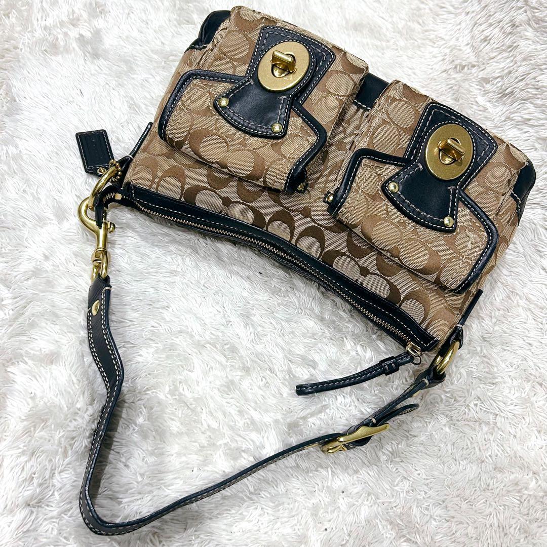 バッグ Coach Signature Legacy 65th Shoulder Bag
