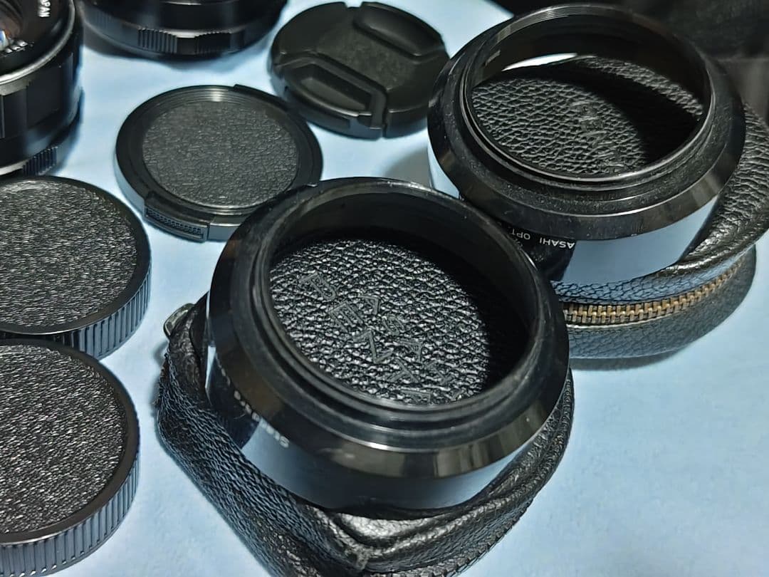 整備済 Takumar 50mm F1.4／55mm F1.8 純正フードM42