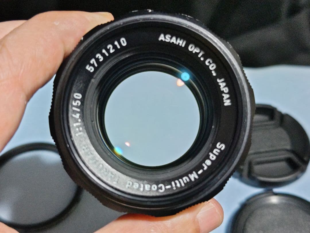 整備済 Takumar 50mm F1.4／55mm F1.8 純正フードM42