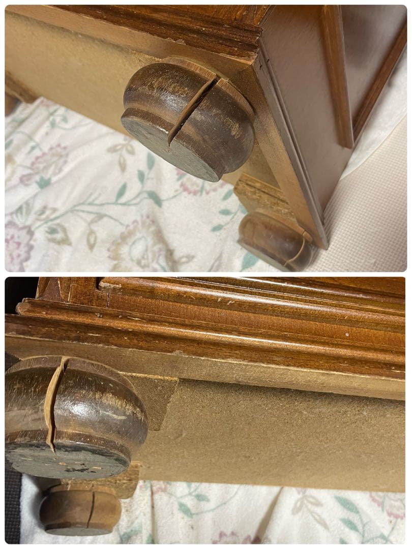 ◯イタリア ライティング ビューロー 机 木製 アンティーク デスク