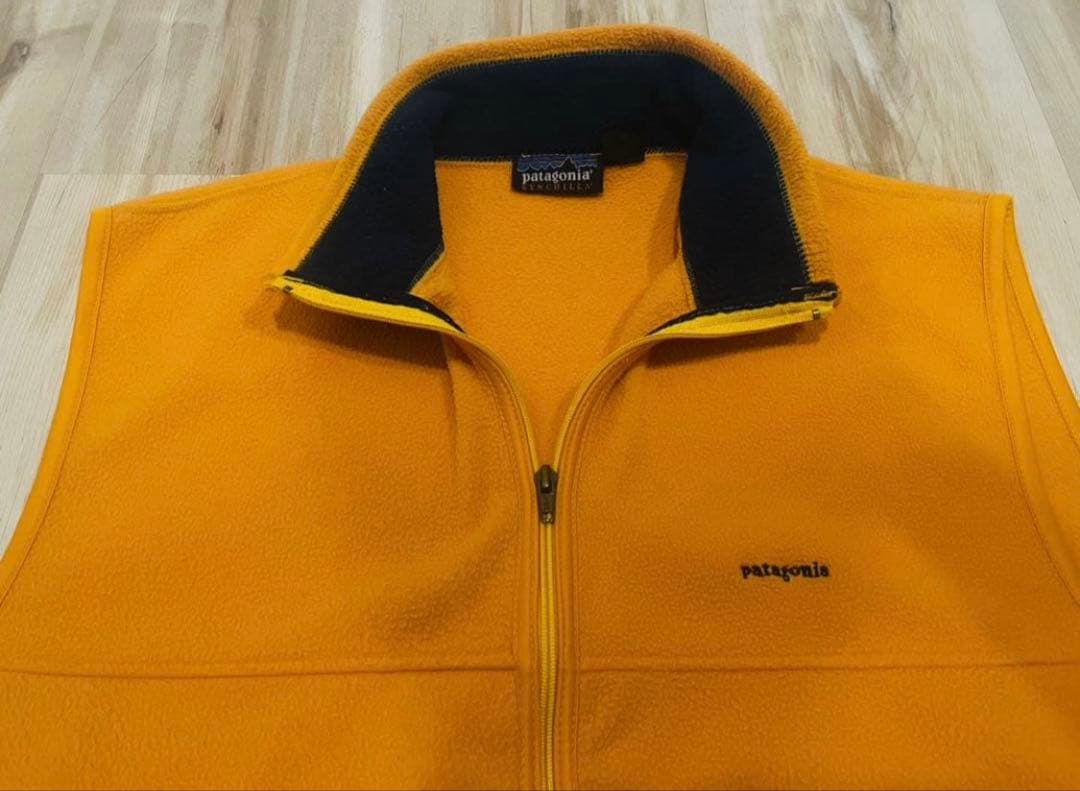 パタゴニア/シンチラベスト/サイズL/マンゴーオレンジ/USA/25182/名作