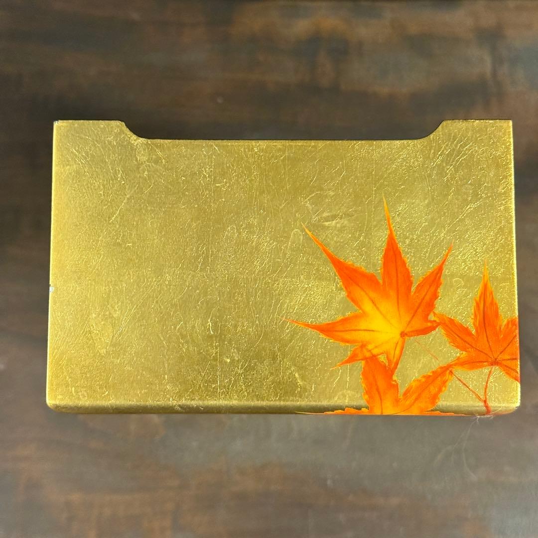 特製 漆絵 ティッシュボックス　もみじ