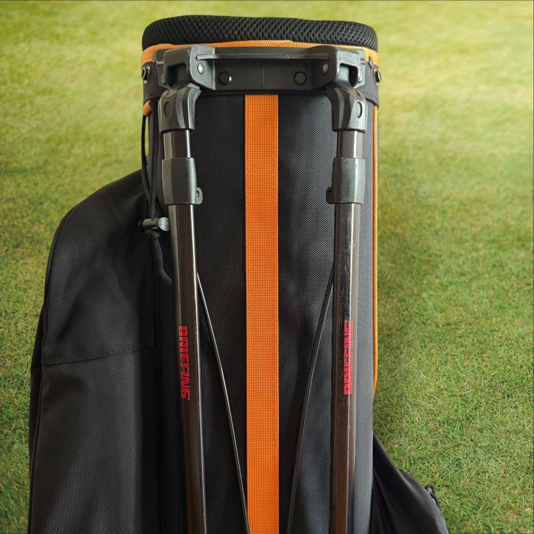 限定モデル　ブリーフィング キャディバッグ 9.5型 CR-4 黒　オレンジ