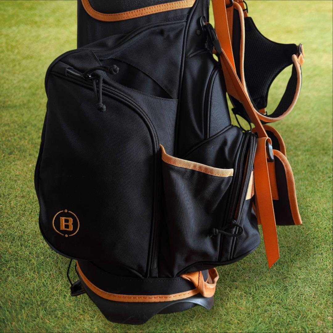 限定モデル　ブリーフィング キャディバッグ 9.5型 CR-4 黒　オレンジ