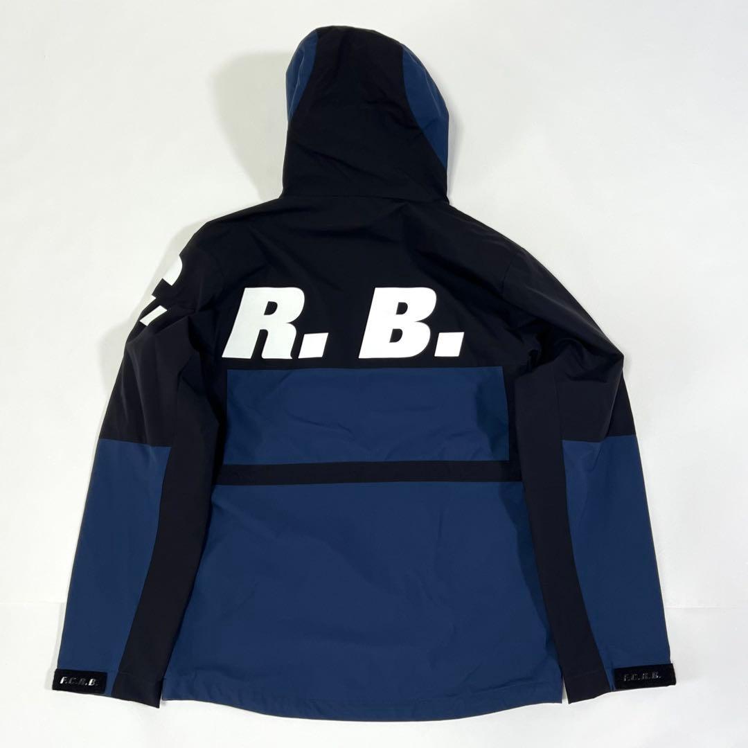 FCRB ウォームアップジャケット ナイロンジャケット フード ネイビー S