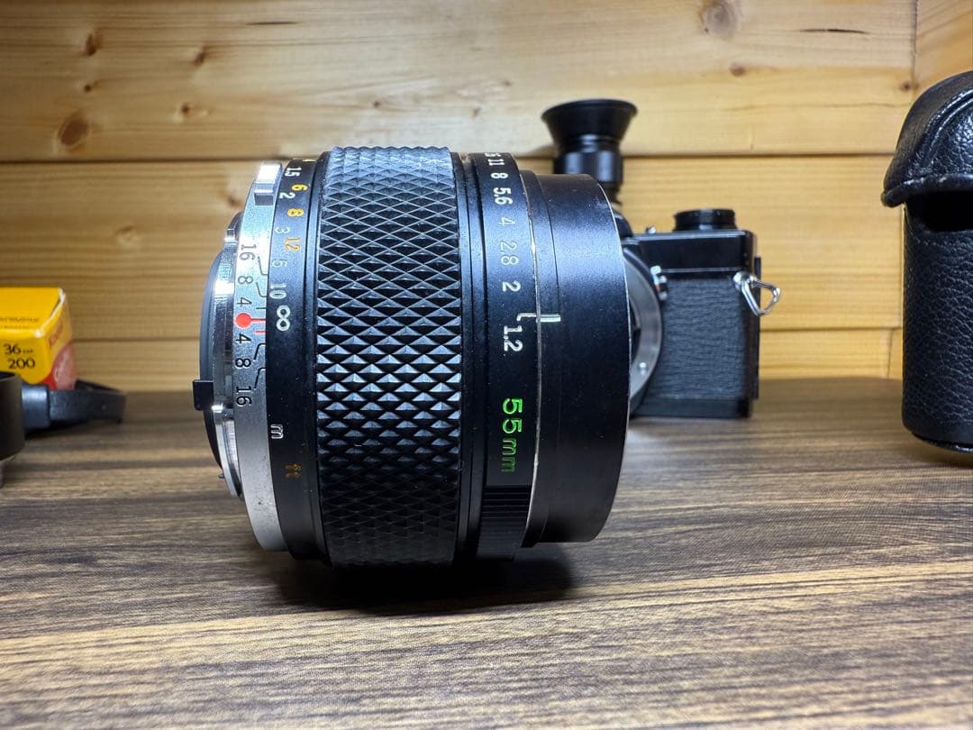フィルムカメラ OLYMPUS OM-1 BLACK G.zuiko 55mm f1.2