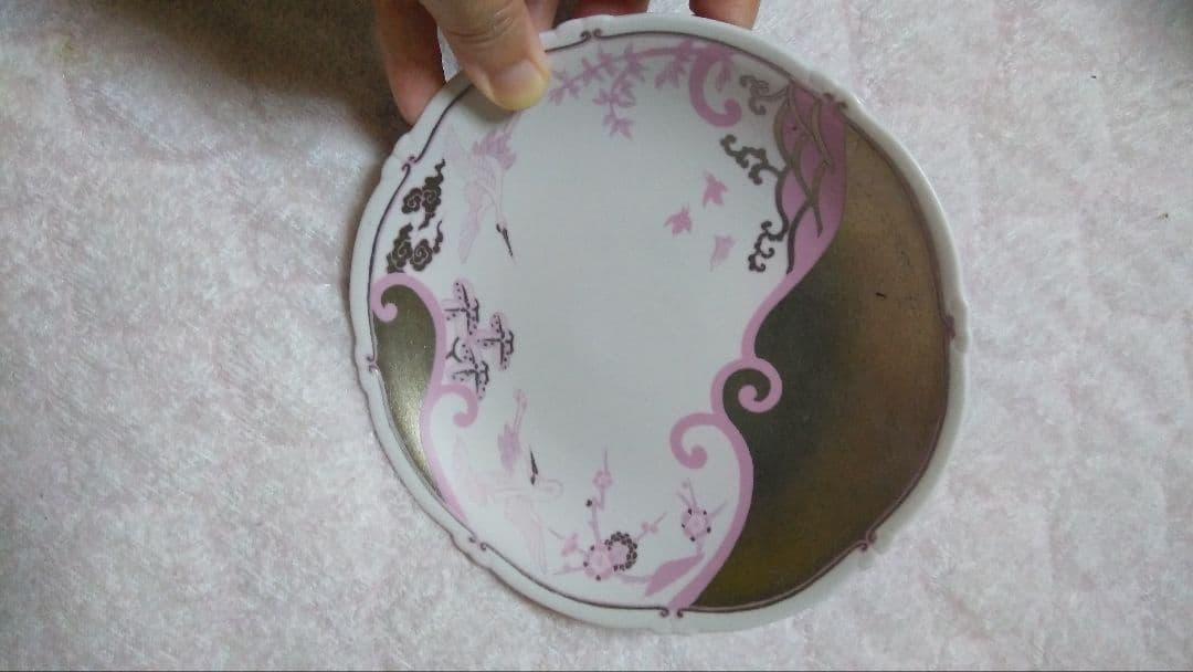 JAPAN CHERRY 銘々皿 波鶴☆有田焼