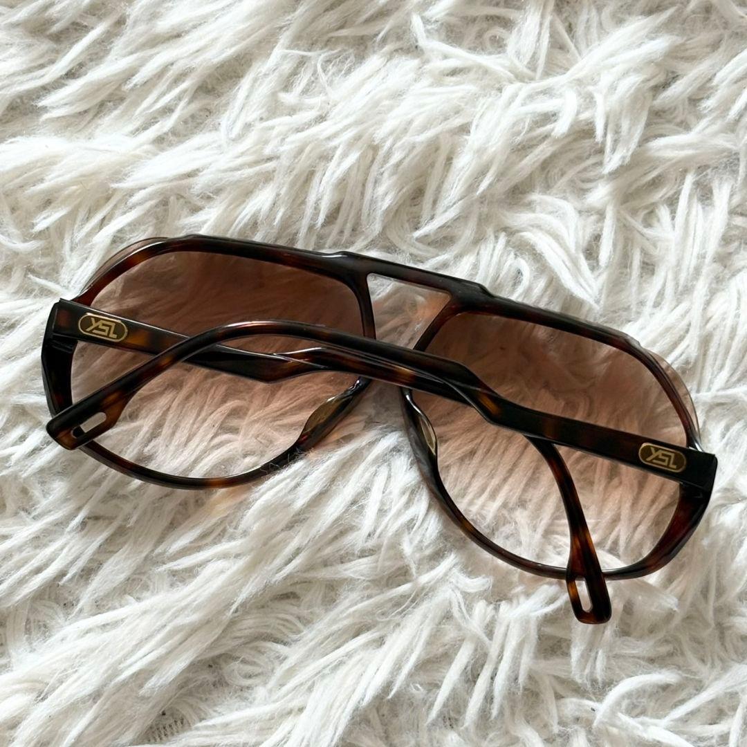 美品 イヴ サンローラン ティアドロップ型 サングラス YSL 31-901