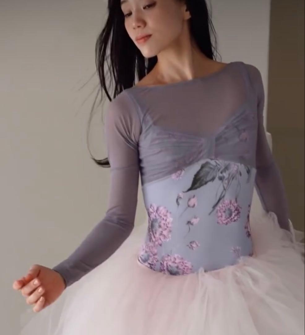 stina 花柄バレエレオタードM