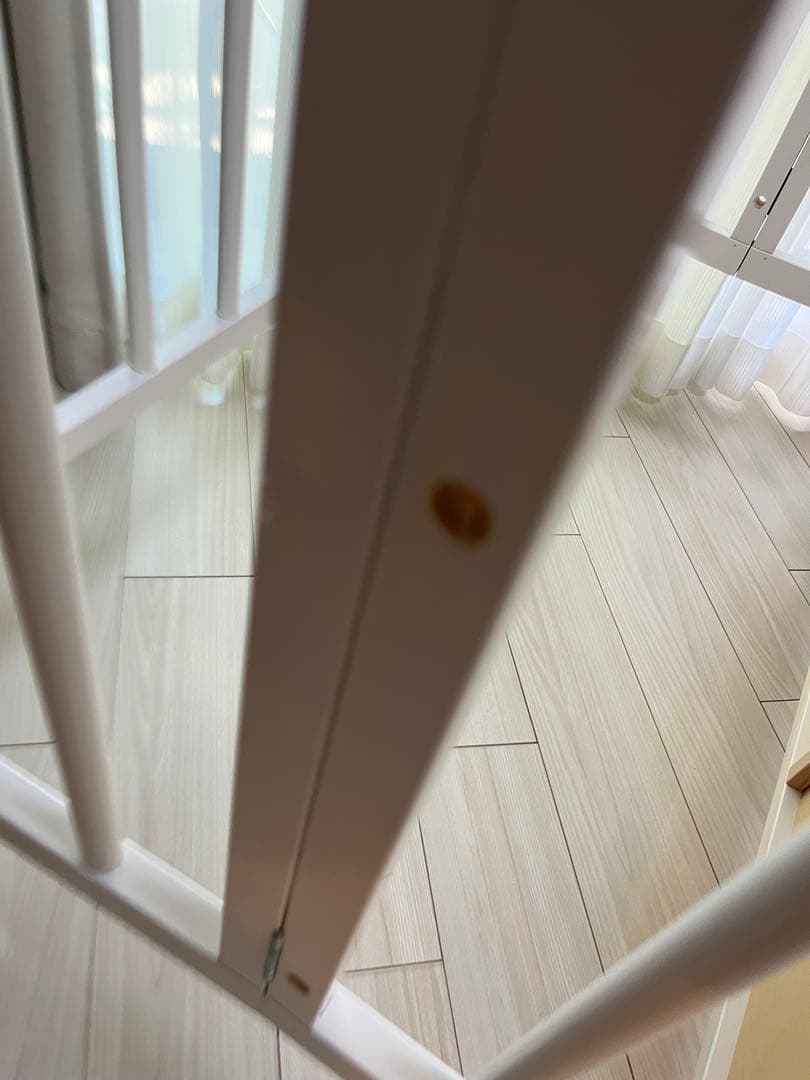 日本製のワンタッチ折りたたみハイタイプミニベビーベッド（キャスター付き）