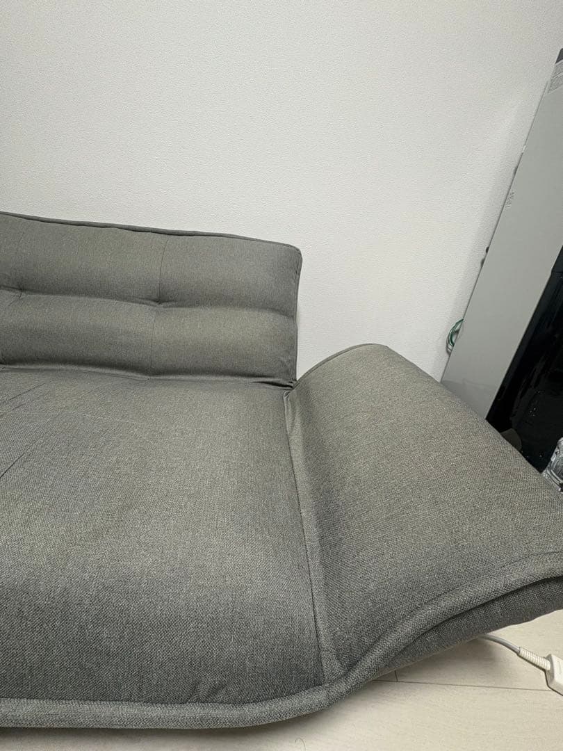 ニトリ 2人掛けコンパクトカウチソファー 布張りタイプ グレー