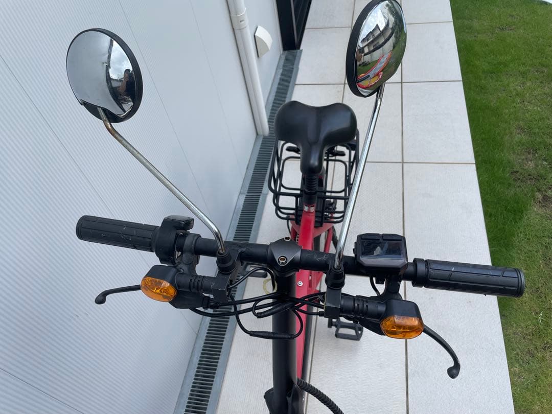 Ripples! 電動自転車 電動ハイブリッド アシスト 自転車 レッド 赤