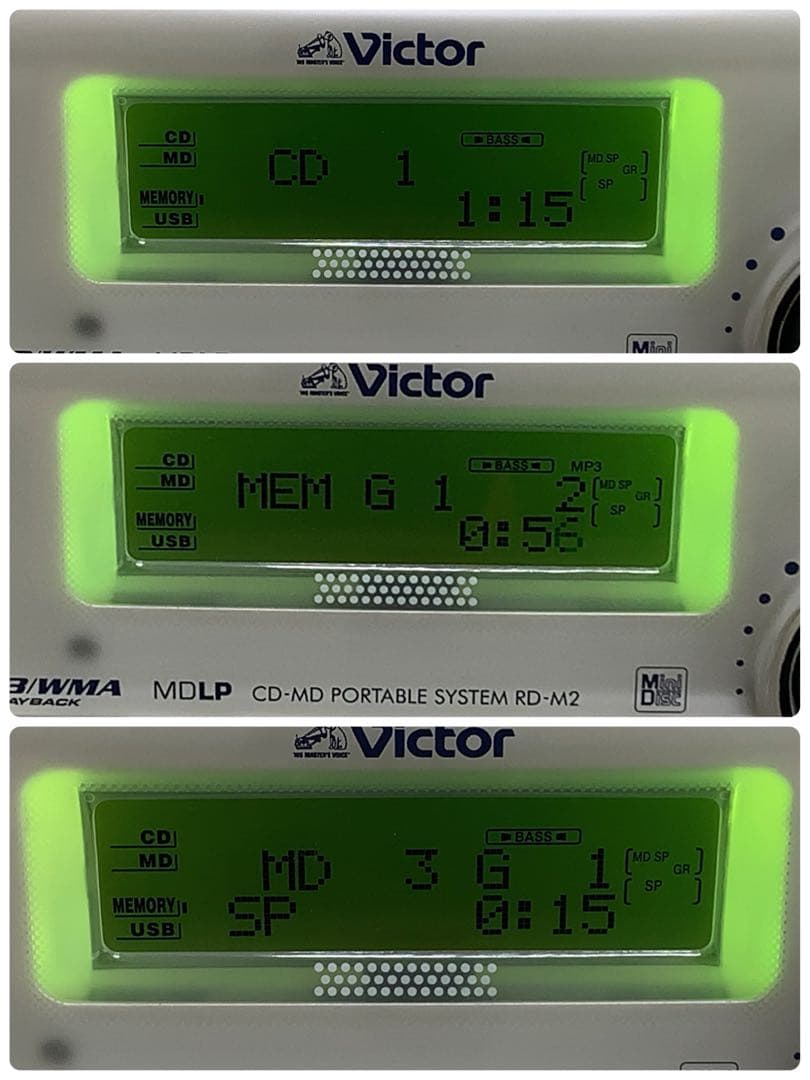 音出し動作確認済み　Victor RD-M2 W ビクター　ラジカセ　グラビア