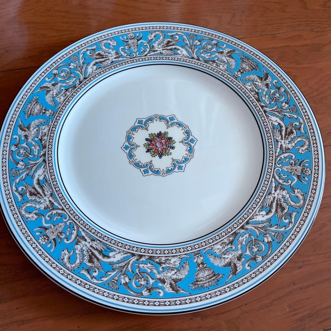 ウェッジウッド　フロレンティーン　ターコイズ　ディナープレート　5枚セット