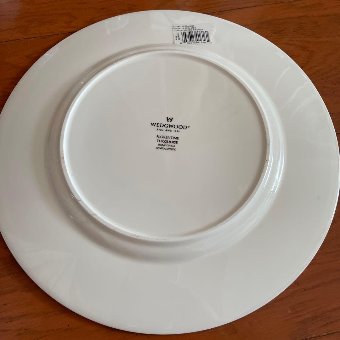 ウェッジウッド　フロレンティーン　ターコイズ　ディナープレート　5枚セット