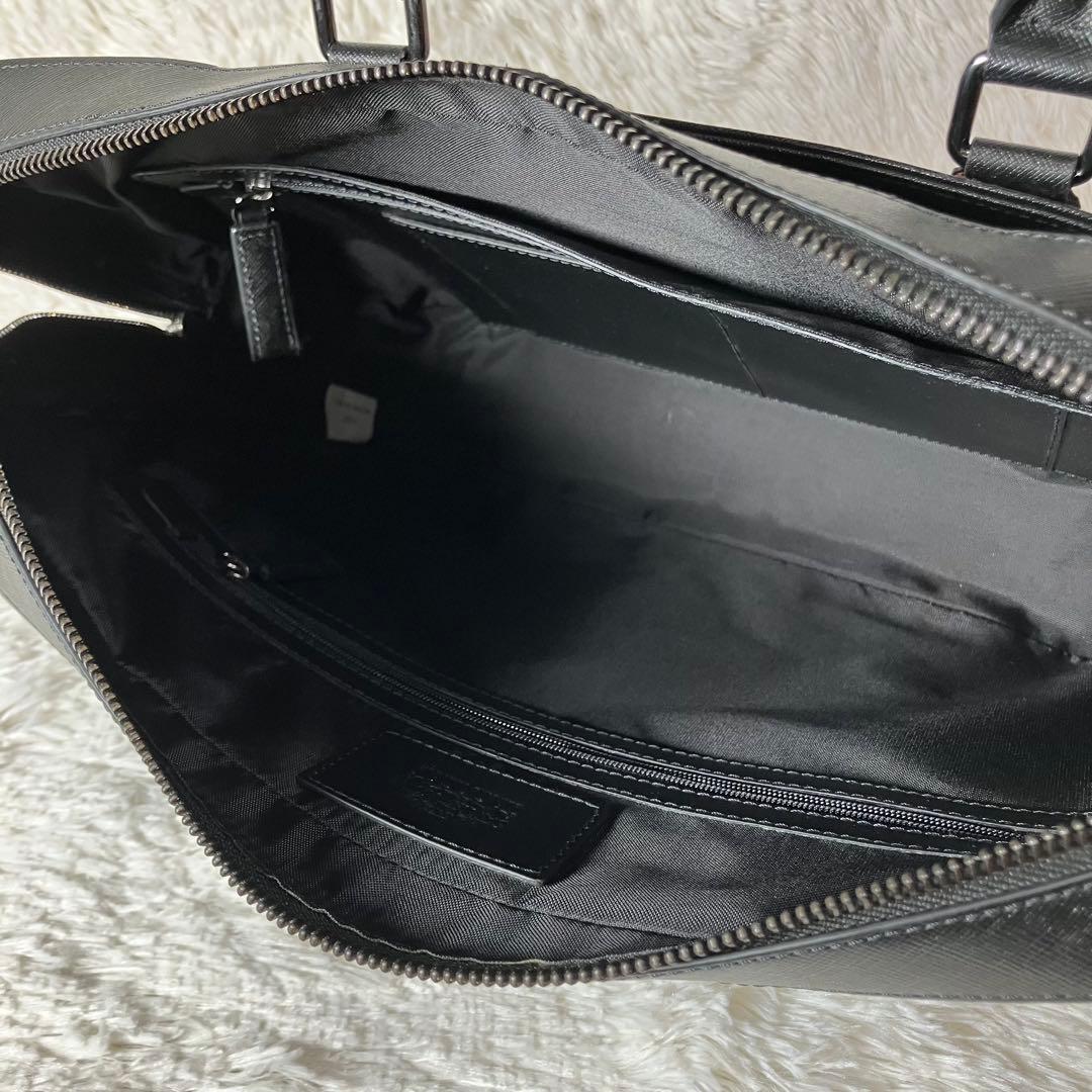 ほぼ未使用 サヴィルロー ビジネスバッグ インナーバッグ レザー 本革 ブラック
