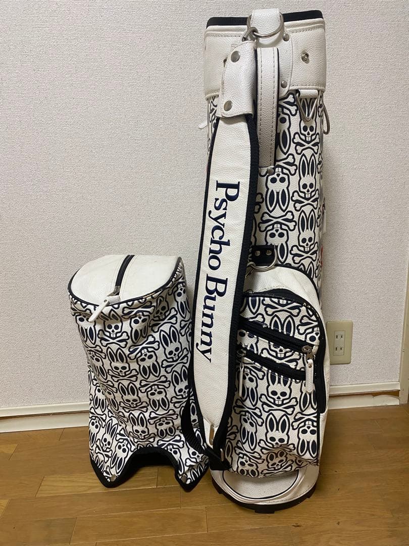 ※まるまる※Psycho Bunny キャディバッグ　総柄