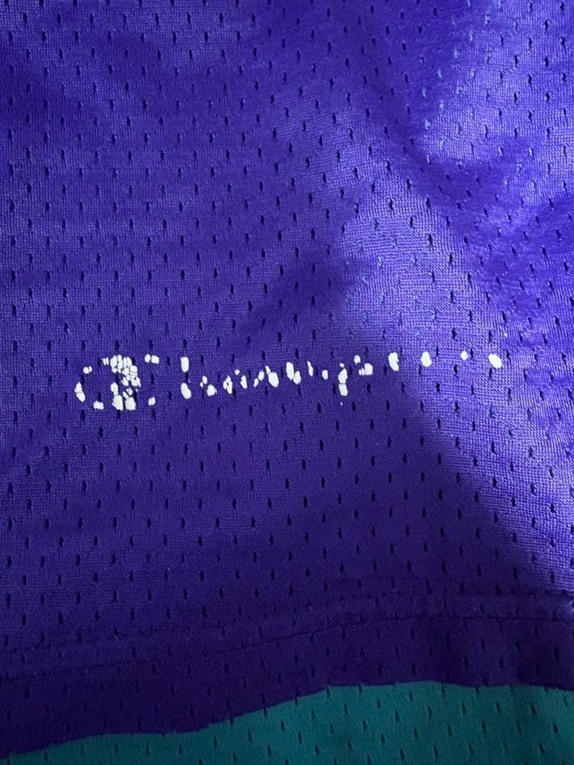 80s Champion USA製　バスパン　リバーシブル 希少　紫　水色