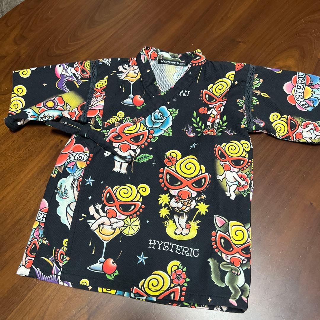 HYSTERIC MINI 甚平 カラフルキャラクター柄