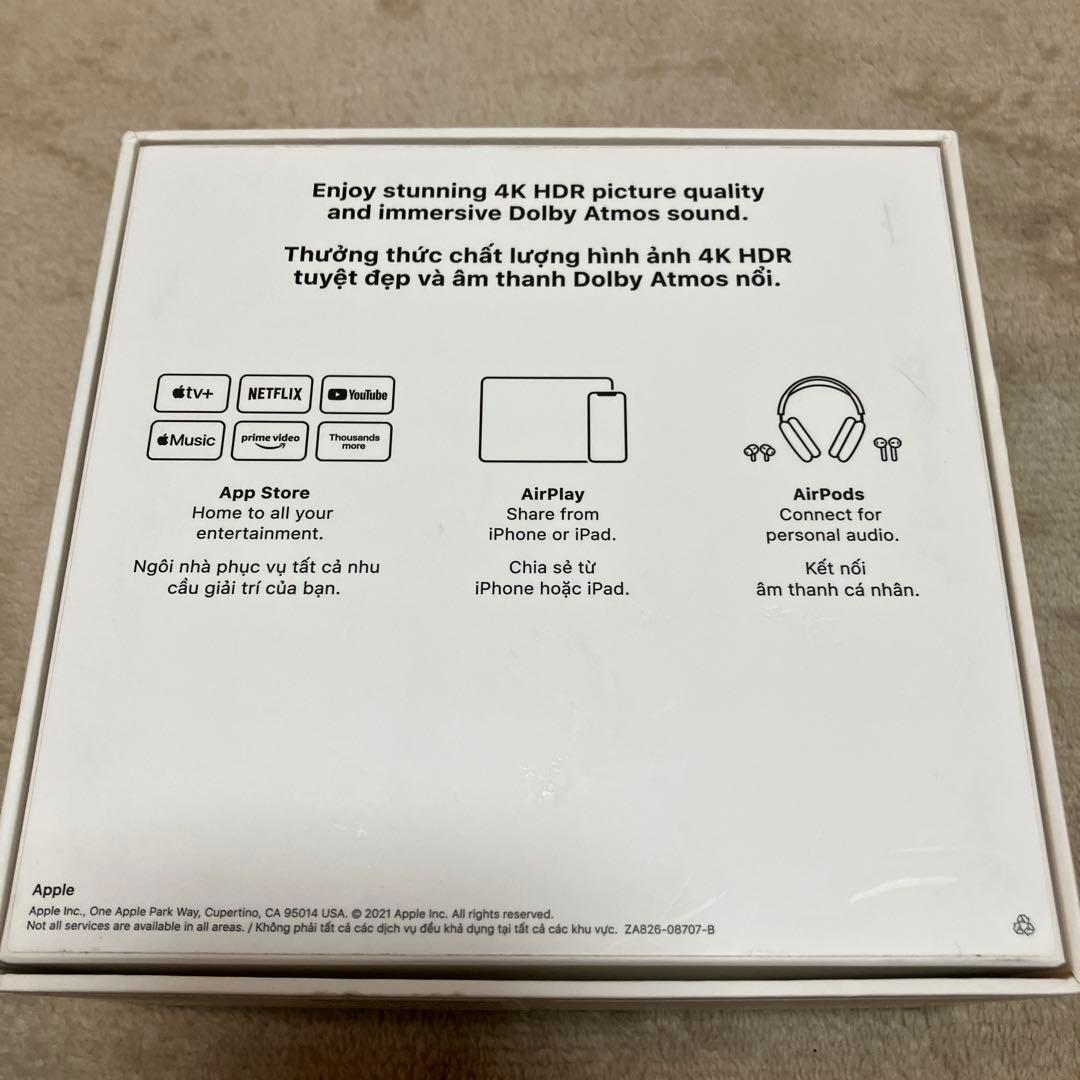 箱付き 海外版 Apple TV 4K（第2世代） 32GB A2169