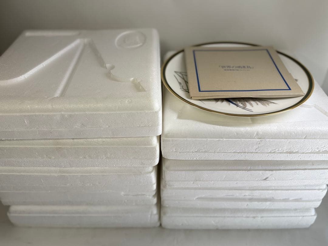 T13 フランクリン•ポーセリン「世界の鳴鳥」シリーズプレート皿 10枚 中古品