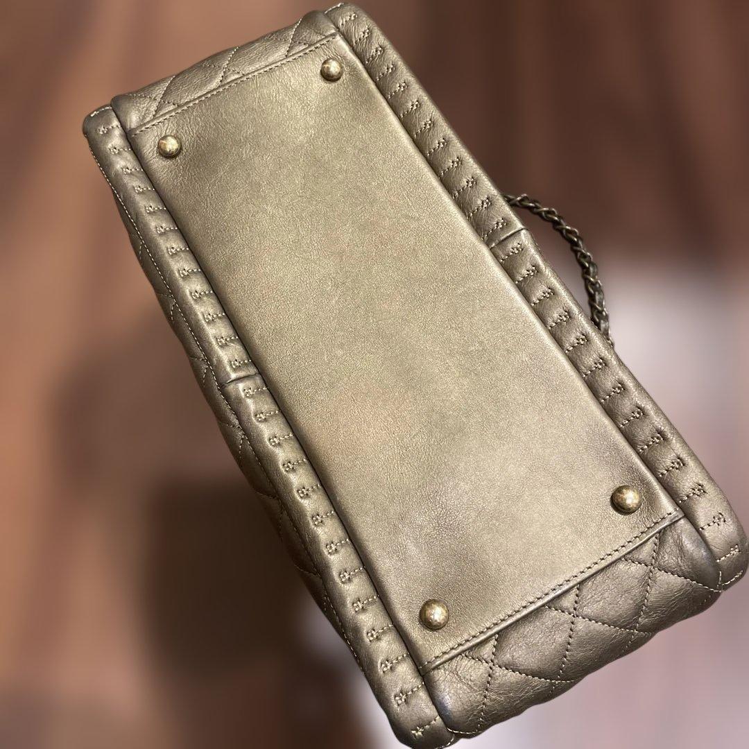 貴行 様CHANELシャネル マトラッセ チェーントートチェーンバッグ ブロンズ