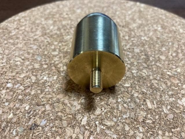 B&W製オリジナルスピーカーフェイズプラグ/真鍮C3604削り出し/汎用品 2個