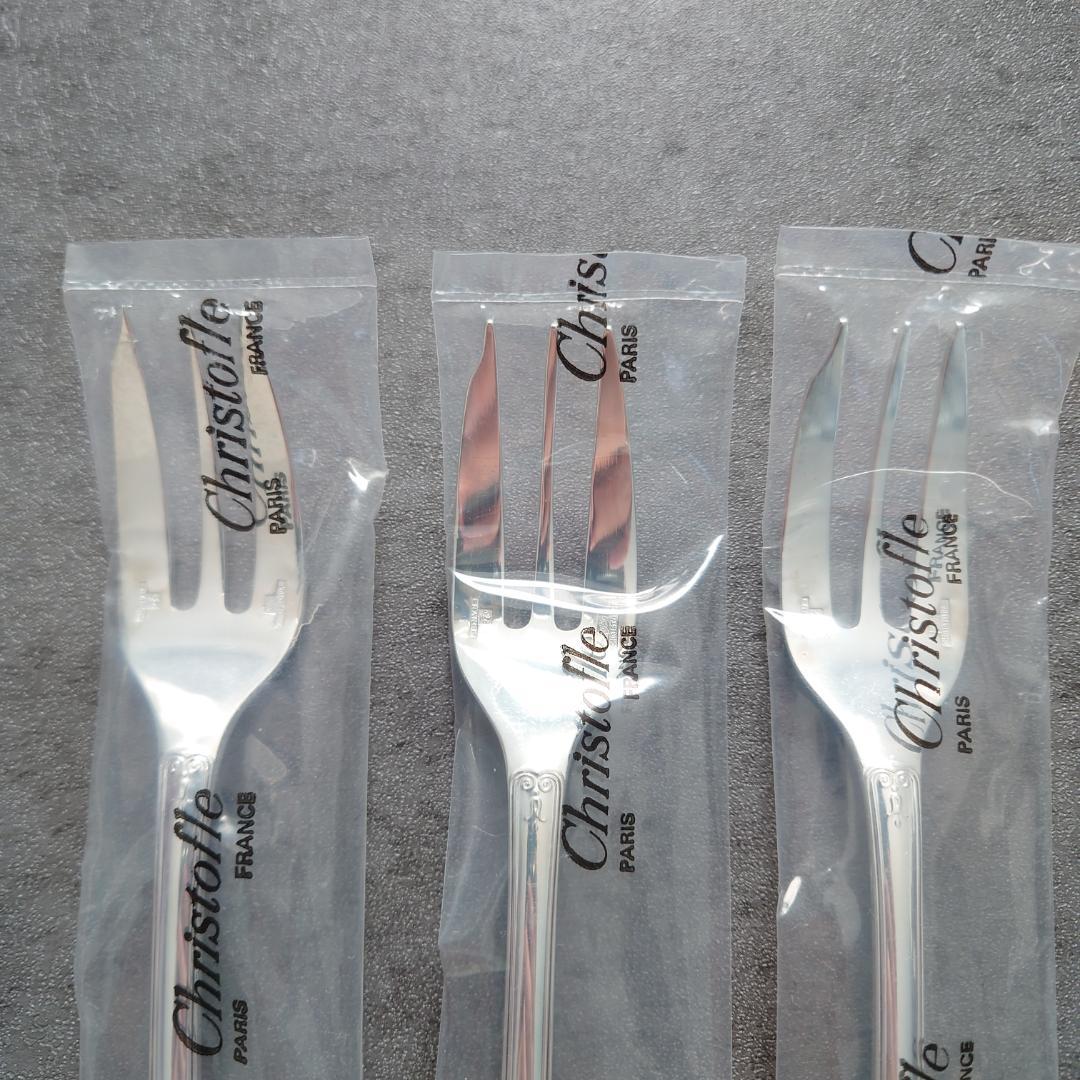 極美品 クリストフル マルメゾン ケーキフォークコーヒースプーン 未開封含 6点