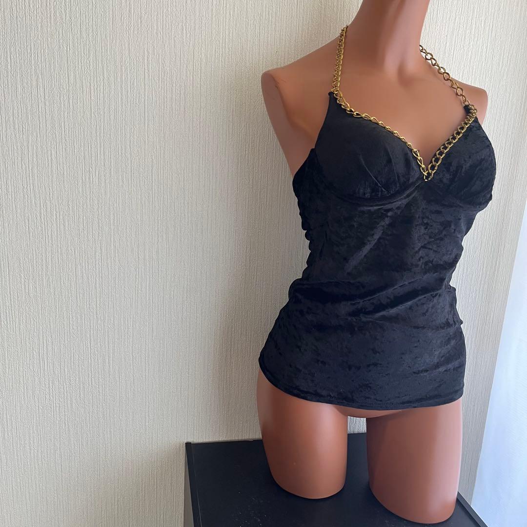 【正規品】【希少】 d.i.a. 背中ガン開きチャーム付きキャミトップス