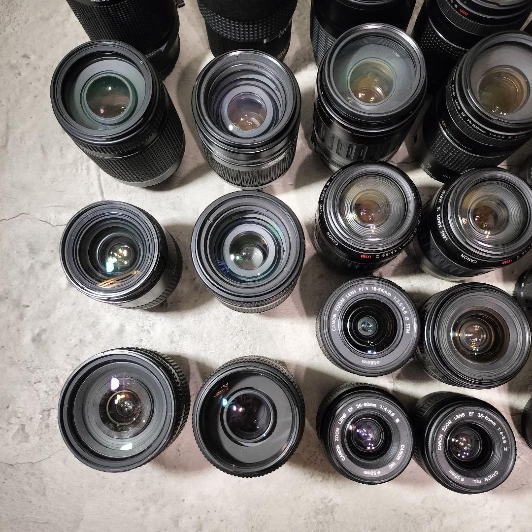 【ジャンク】 カメラ レンズ　まとめ売り　Canon　NIKON 等　31本