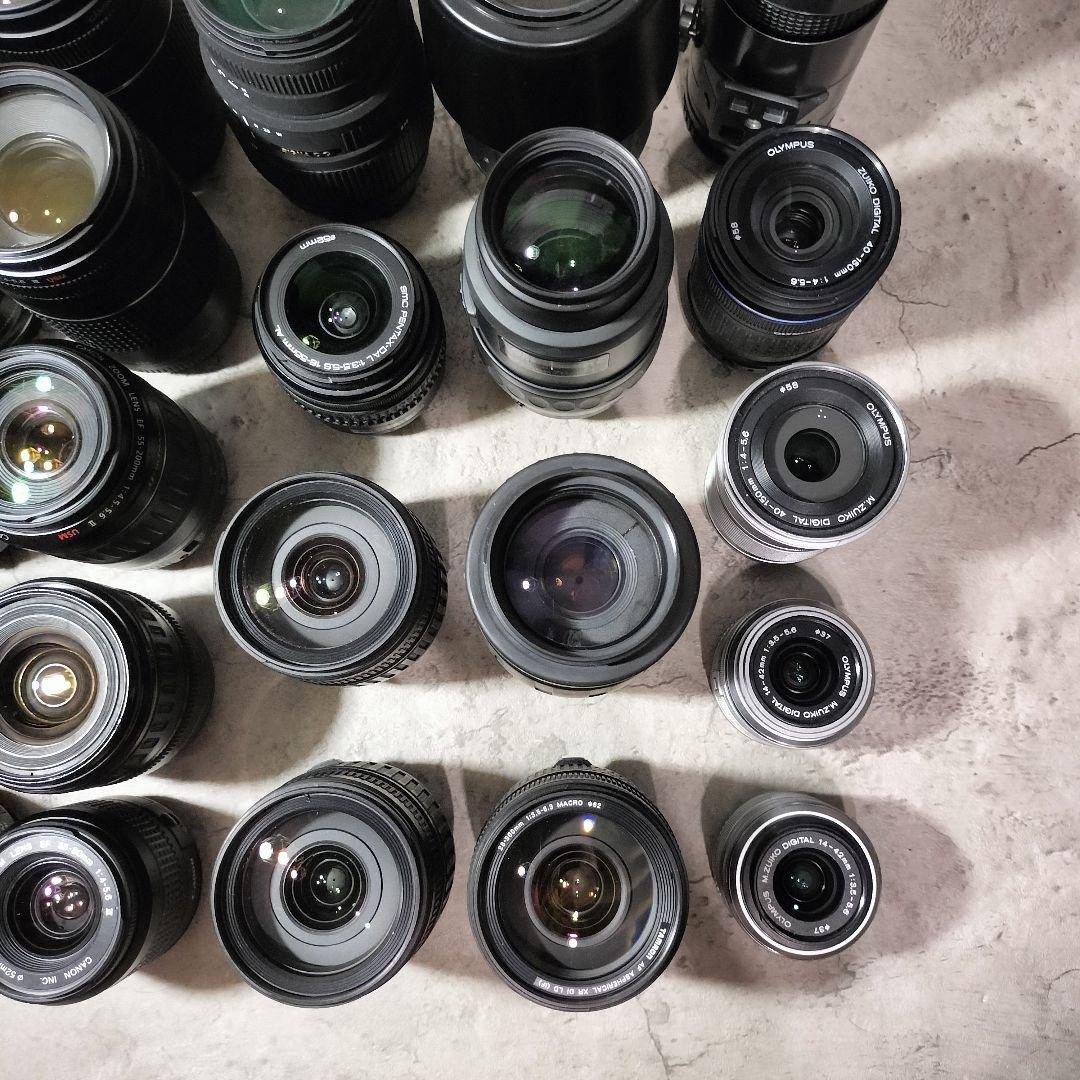 【ジャンク】 カメラ レンズ　まとめ売り　Canon　NIKON 等　31本