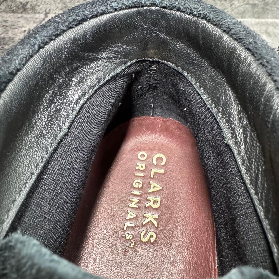 【美品】クラークス ワラビー ゴアテックス スエード ブラック 26.5cm